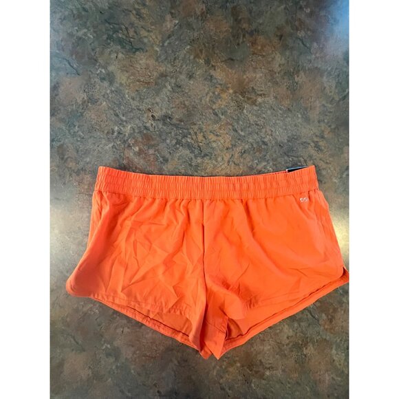 DSG Womens Mid Rise Stride Run‎ Shorts XL Fresh Tangerine - Picture 1 of 9